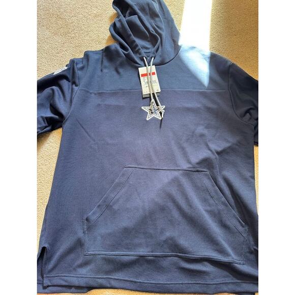 NWT Dallas Cowboys Sideline Jersey Men's Nike Dri-FIT NFL Pullover Hoodie Size L - Picture 1 of 4